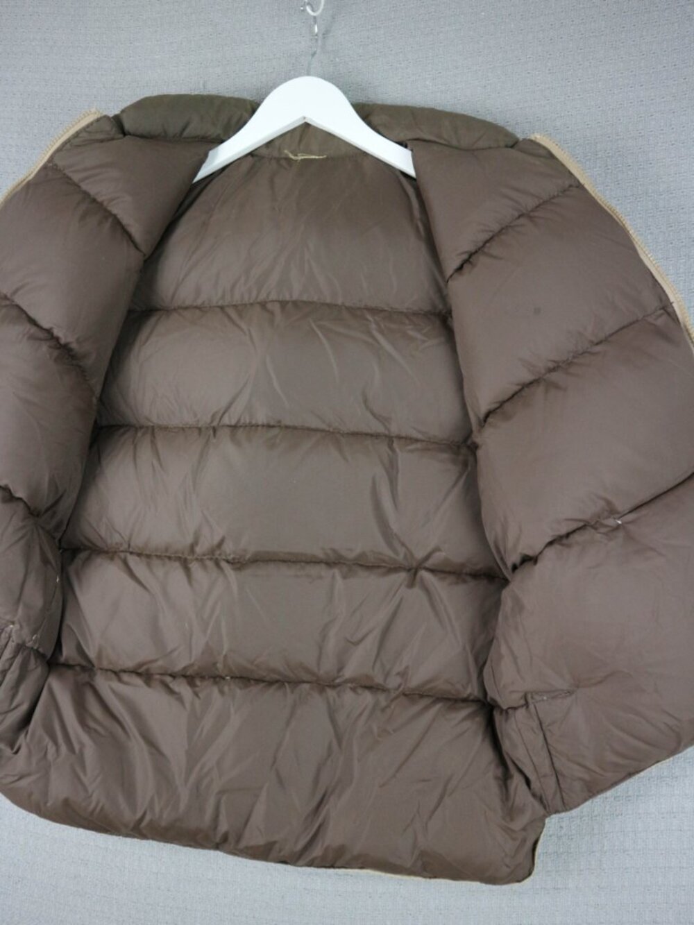 1980s Reversible Beige / Brown Hunting Vest Mens Medium - Picture 10 of 12